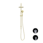 Opal Twin Shower With Air Shower Brushed Gold