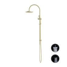 Opal Twin Shower With Air Shower Brushed Gold