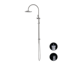 Opal Twin Shower With Air Shower Brushed Nickel