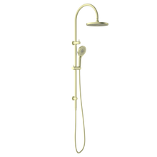Opal Twin Shower Brushed Gold