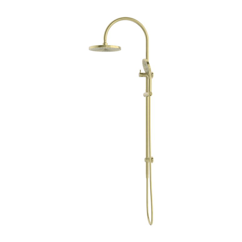 Opal Twin Shower Brushed Gold