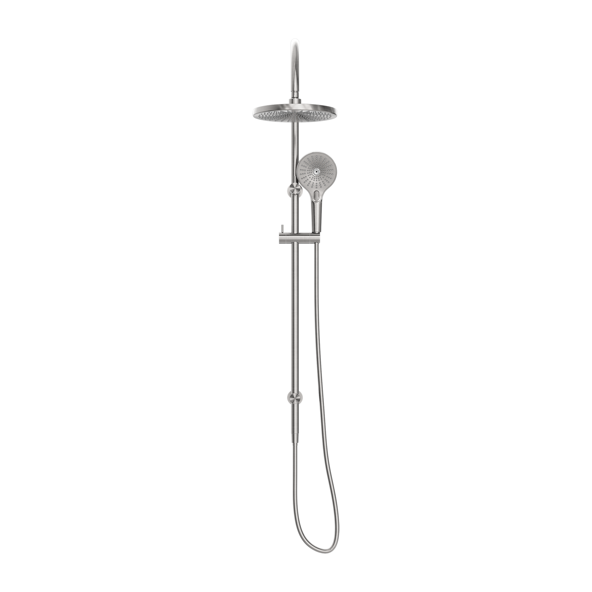 Opal Twin Shower Brushed Nickel