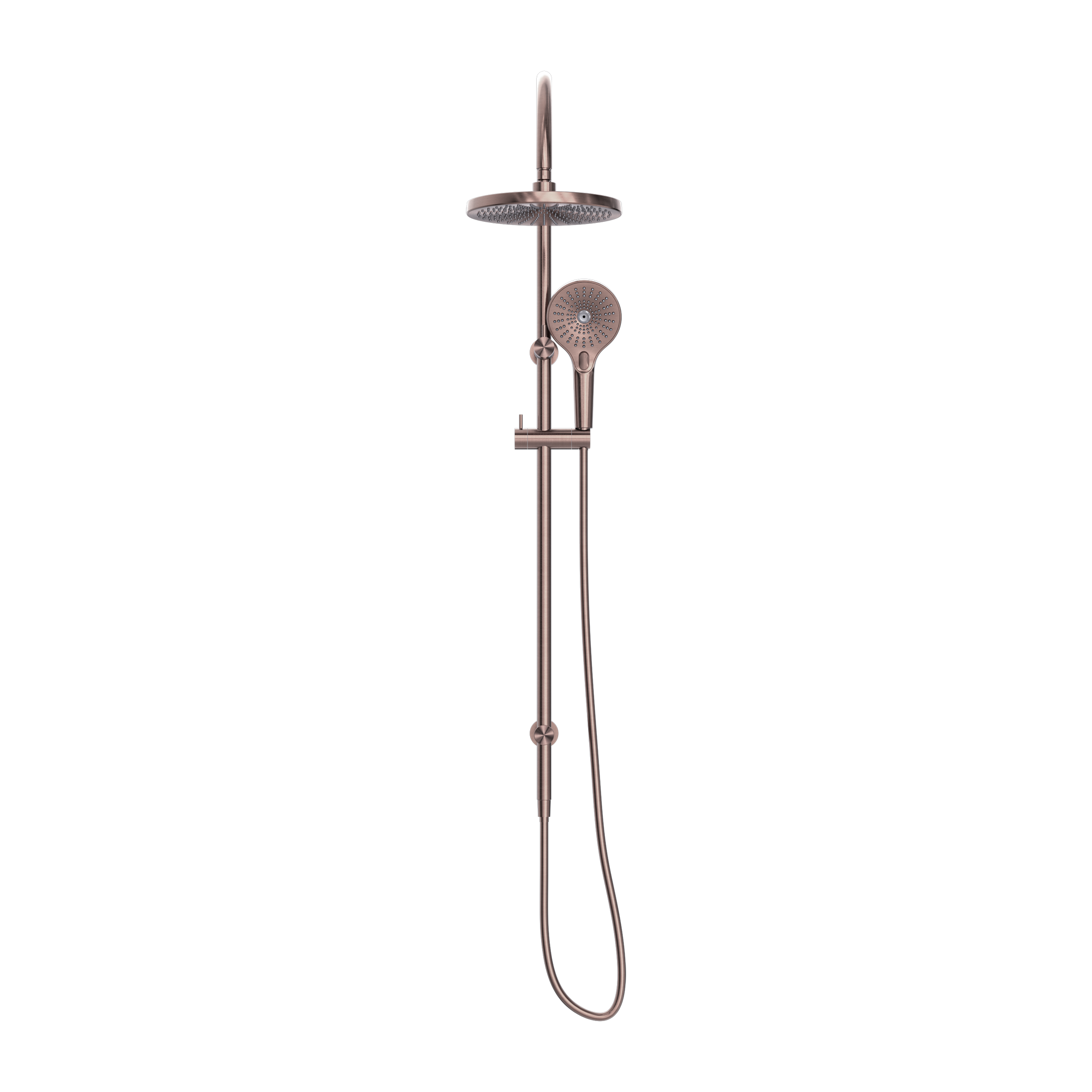 Opal Twin Shower Brushed Bronze