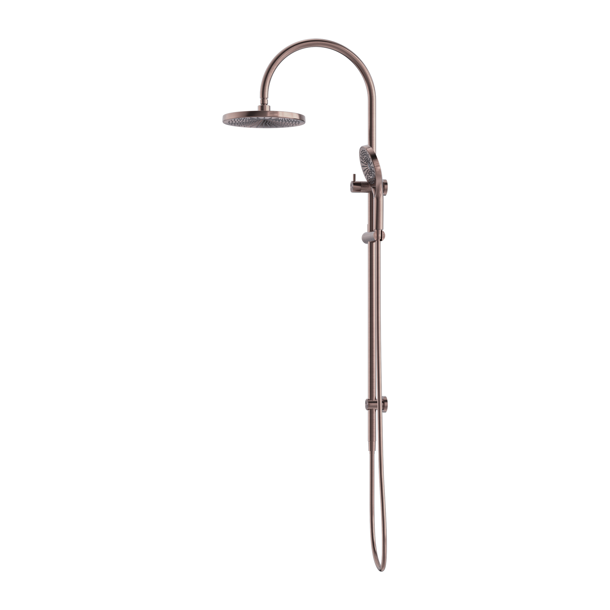 Opal Twin Shower Brushed Bronze