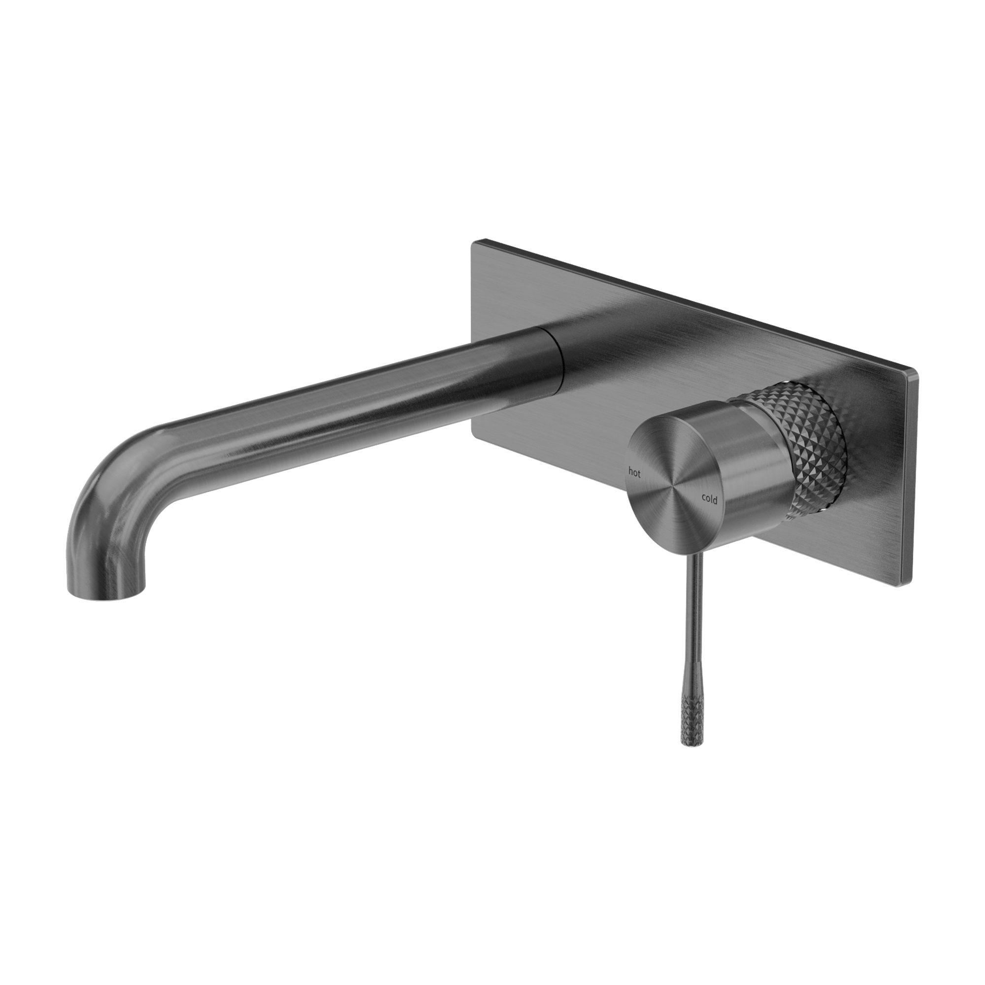 Opal Wall Basin/Bath Mixer 185mm Graphite