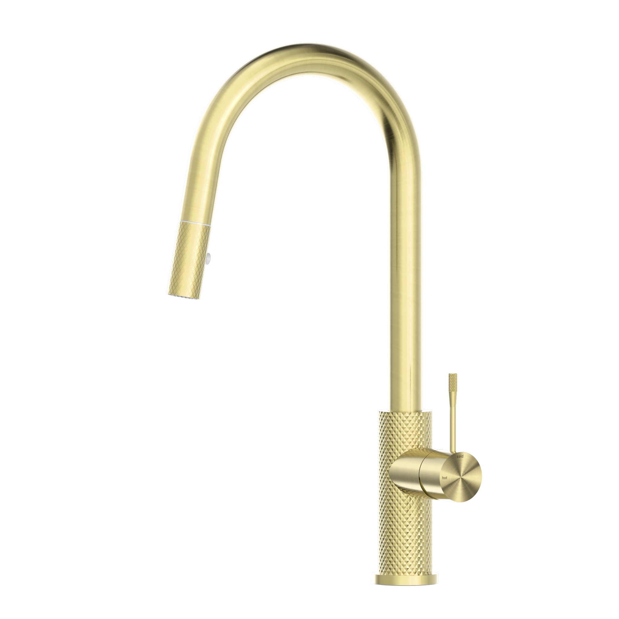 Opal Pull Out Sink Mixer With Vegie Spray Function Brushed Gold