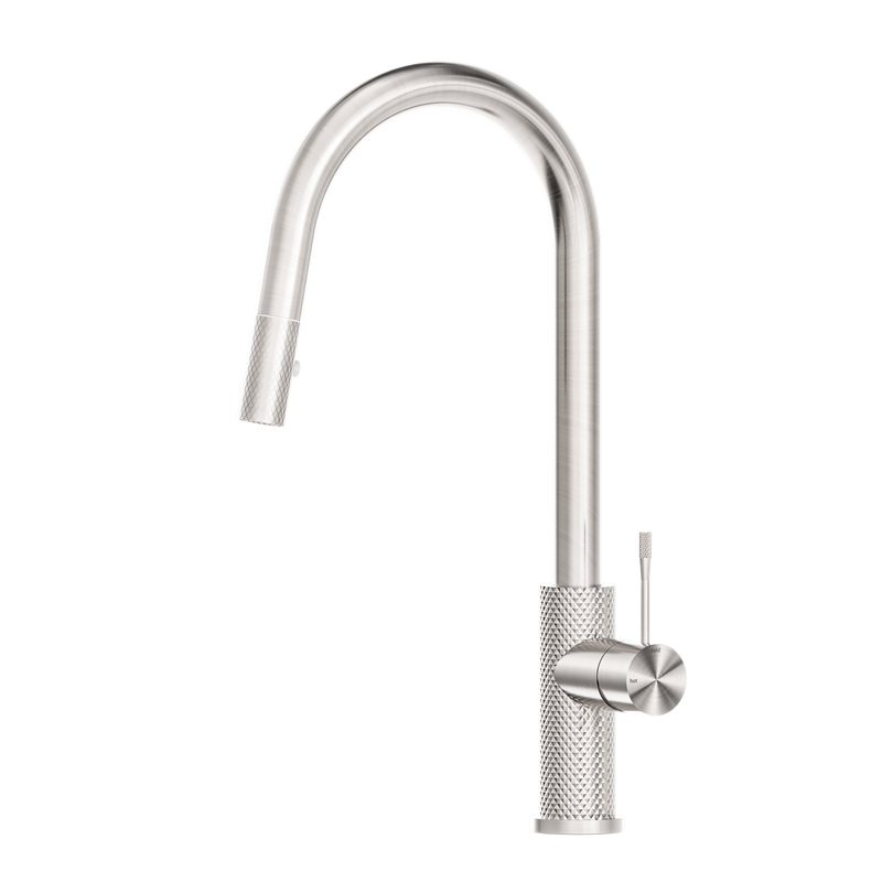 Opal Pull Out Sink Mixer With Vegie Spray Function Brushed Nickel