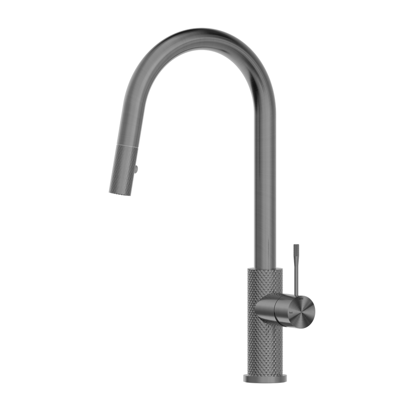 Opal Pull Out Sink Mixer With Vegie Spray Function Graphite