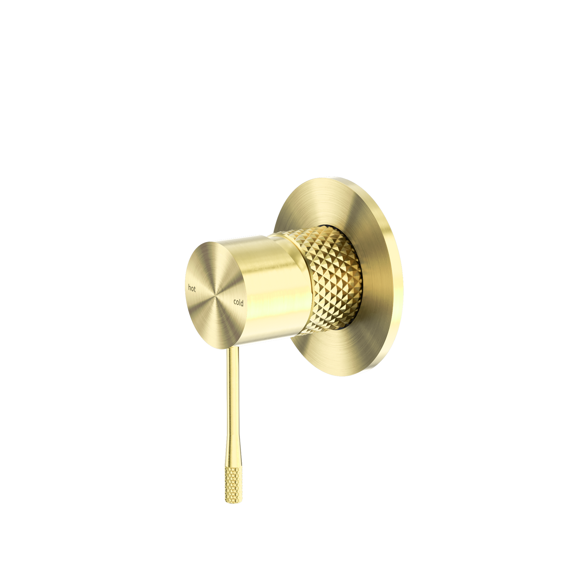 Opal Shower Mixer 80mm Plate Brushed Gold