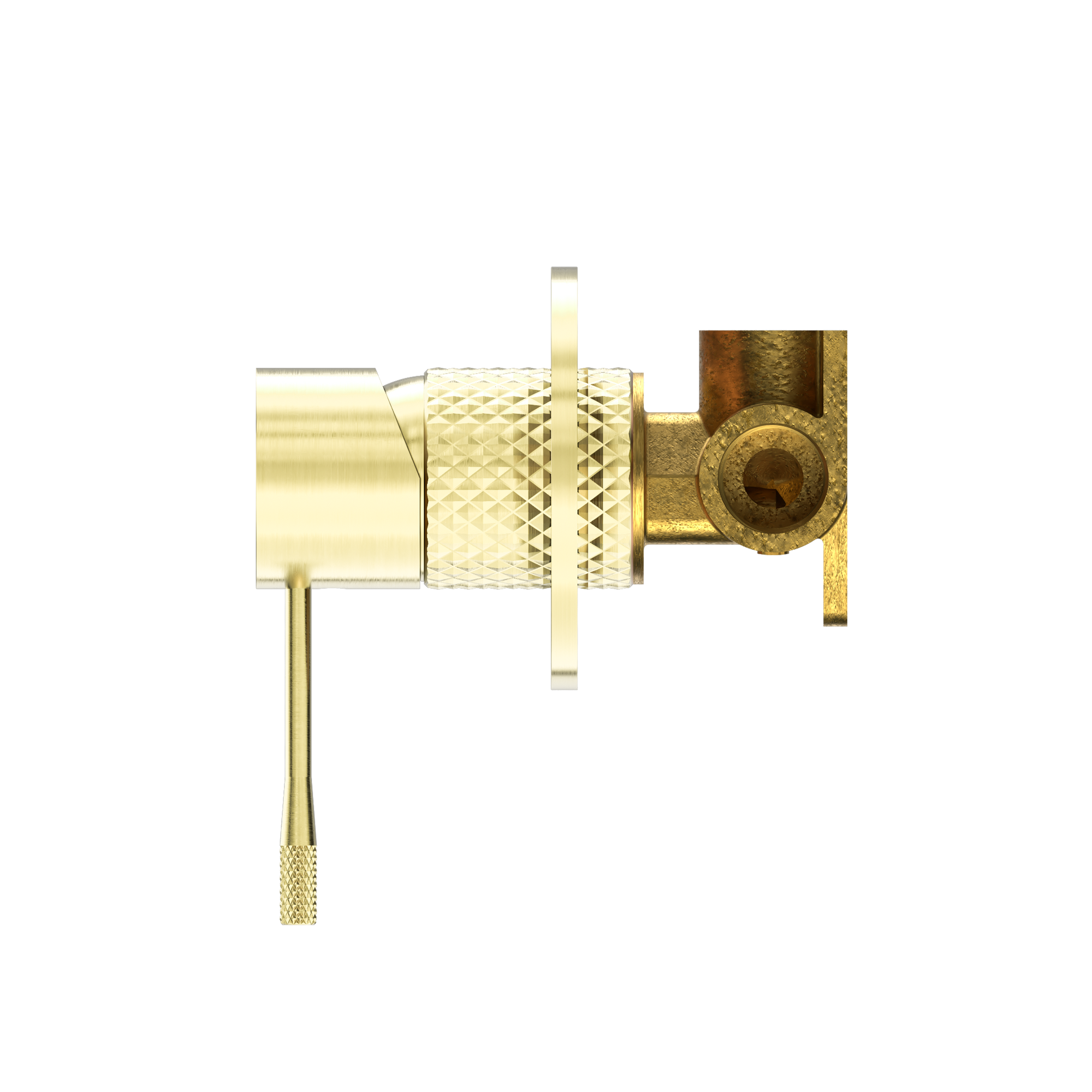 Opal Shower Mixer 80mm Plate Brushed Gold