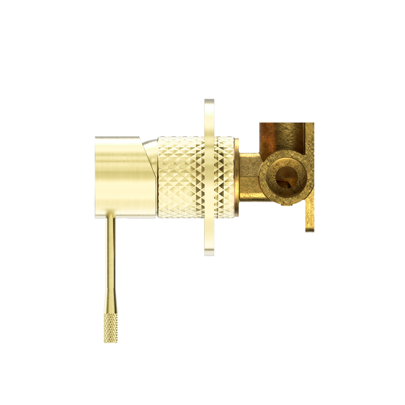 Opal Shower Mixer 80mm Plate Brushed Gold