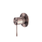 Opal Shower Mixer 80mm Plate Brushed Bronze