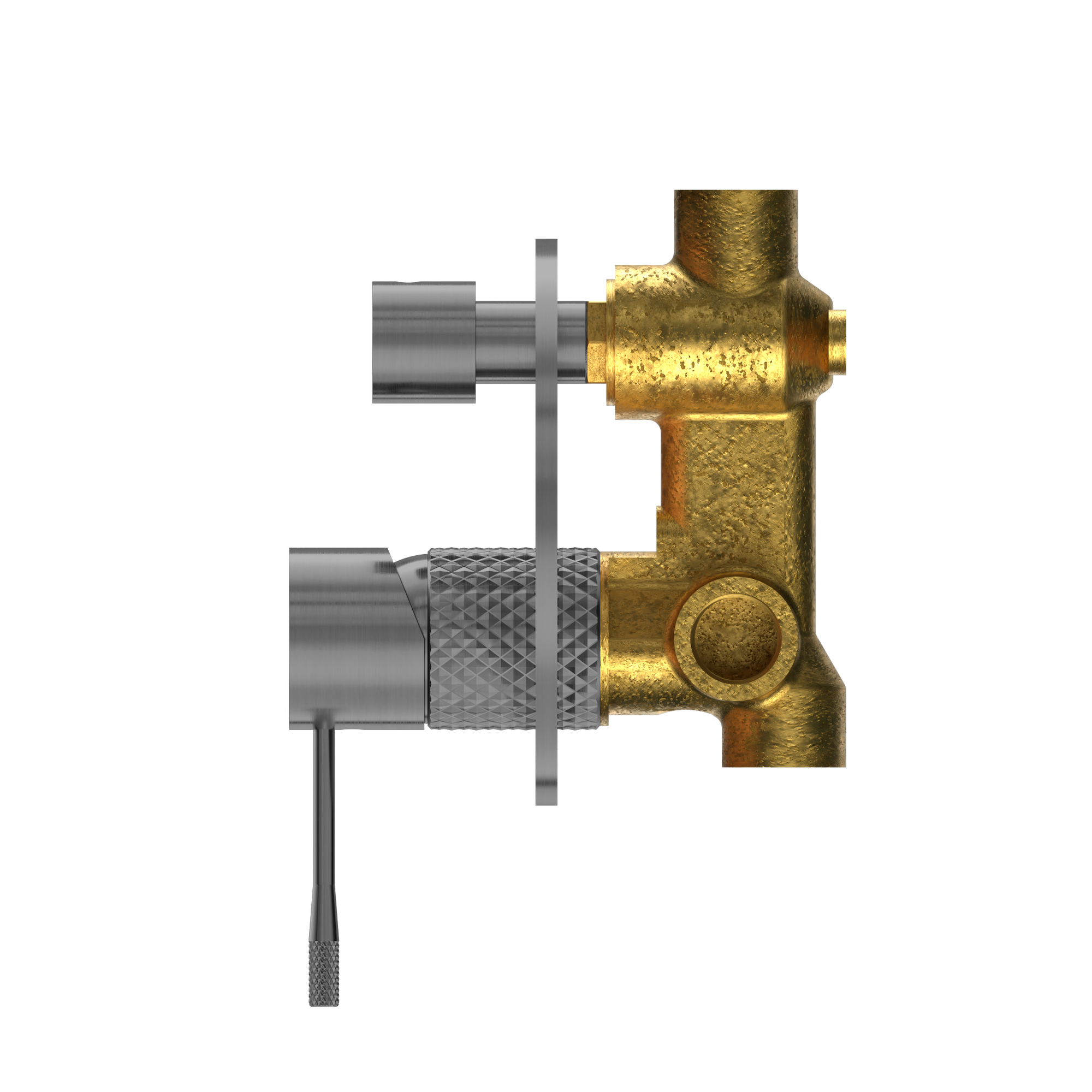 Opal Shower Mixer With Diverter Graphite
