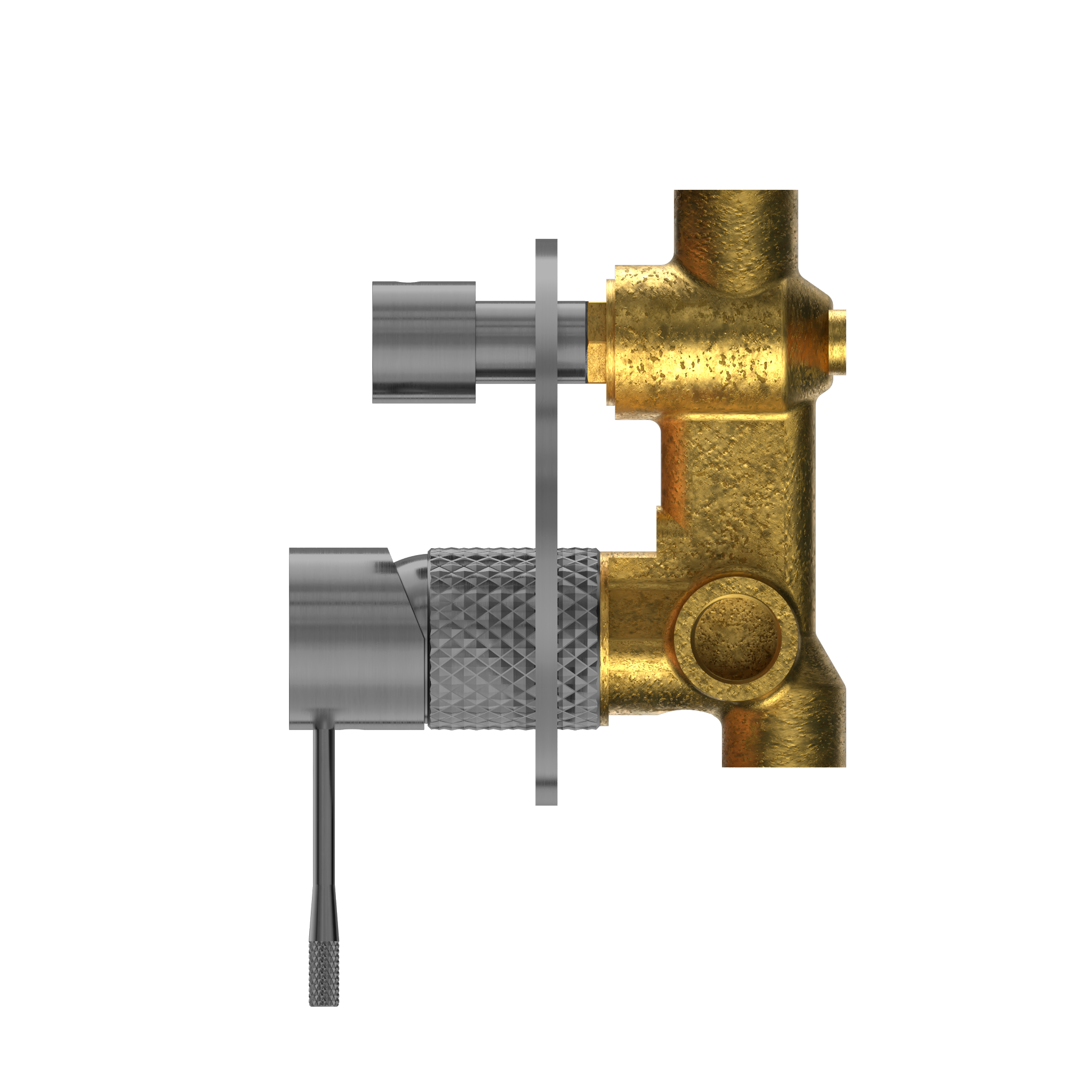 Opal Shower Mixer With Diverter Graphite