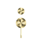 Opal Shower Mixer With Diverter Separate Plate Brushed Gold