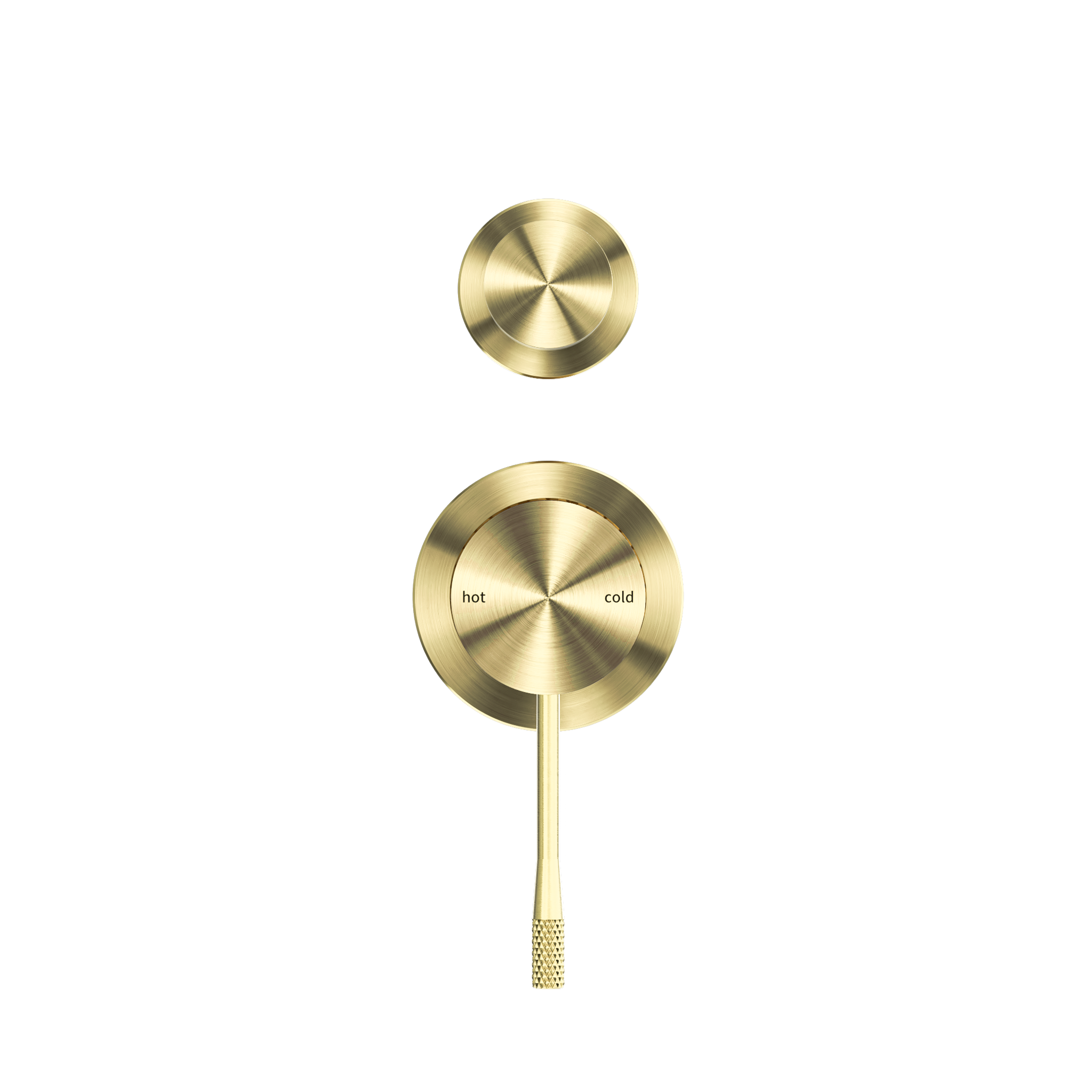 Opal Shower Mixer With Diverter Separate Plate Brushed Gold