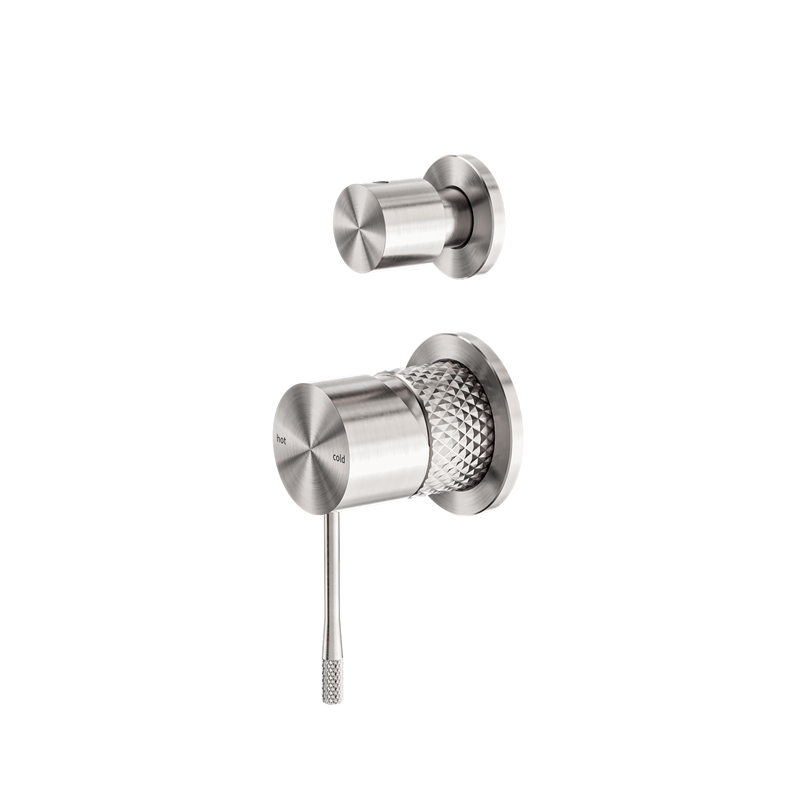 Opal Shower Mixer With Diverter Separate Plate Brushed Nickel