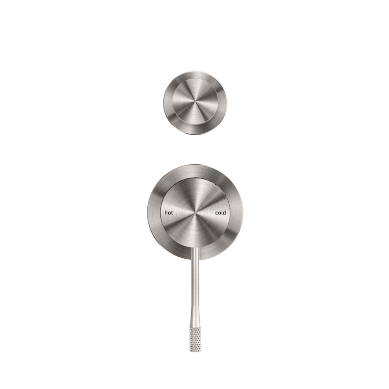 Opal Shower Mixer With Diverter Separate Plate Brushed Nickel