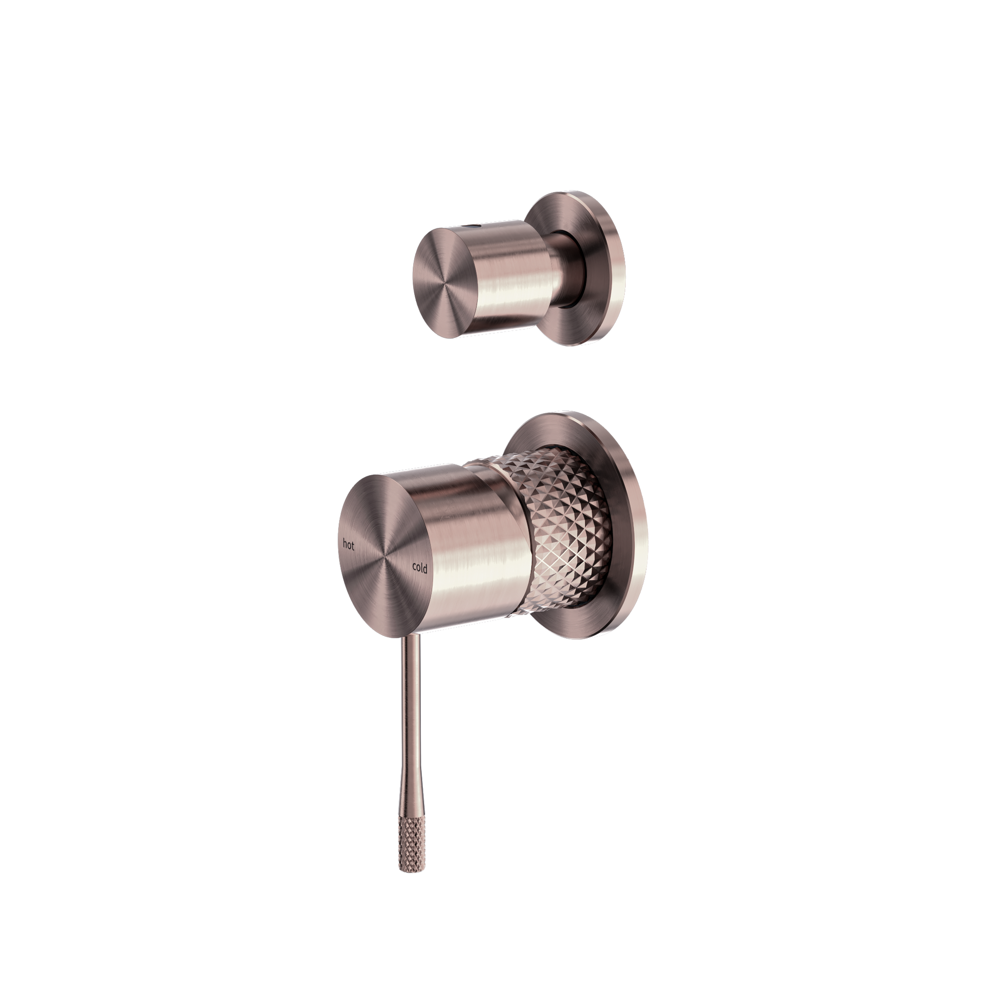 Opal Shower Mixer With Diverter Separate Plate Brushed Bronze