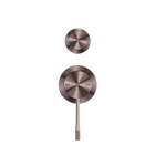 Opal Shower Mixer With Diverter Separate Plate Brushed Bronze