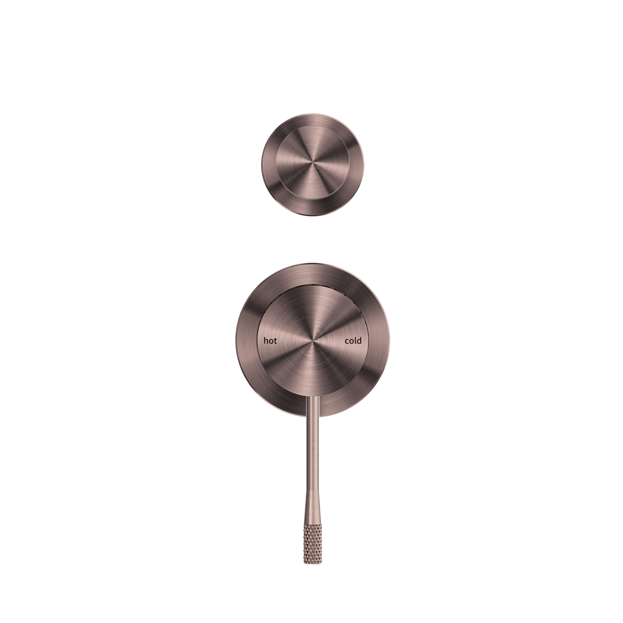 Opal Shower Mixer With Diverter Separate Plate Brushed Bronze