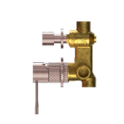 Opal Shower Mixer With Diverter Separate Plate Brushed Bronze