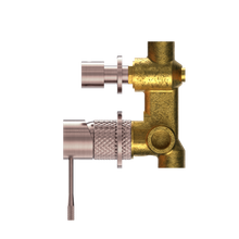 Opal Shower Mixer With Diverter Separate Plate Brushed Bronze