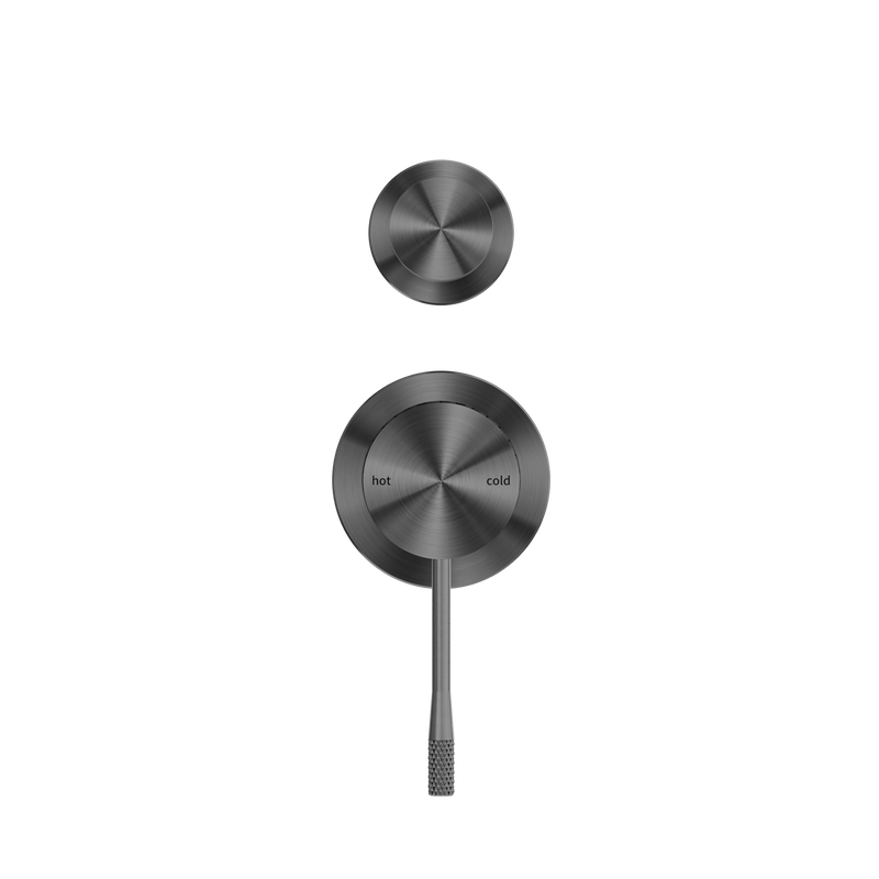 Opal Shower Mixer With Diverter Separate Plate Graphite