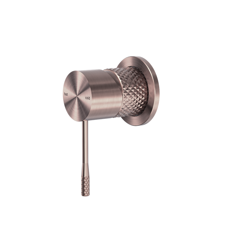 Opal Shower Mixer 60mm Plate Brushed Bronze