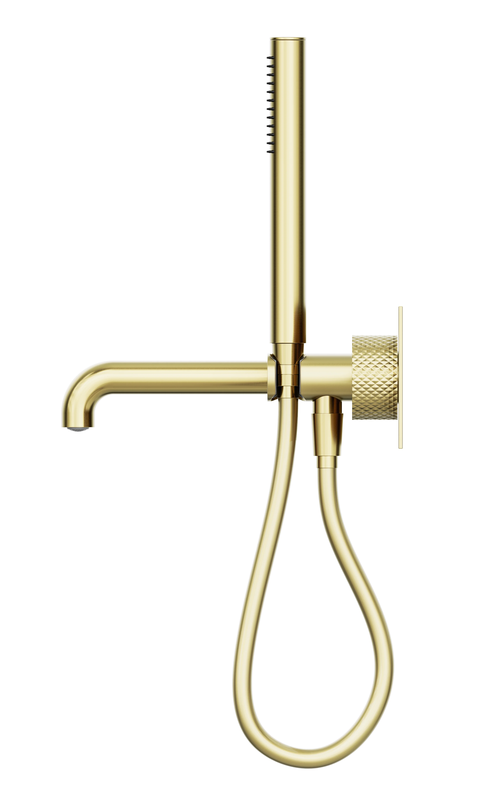 Opal Progressive Shower System With Spout 230mm Brushed Gold