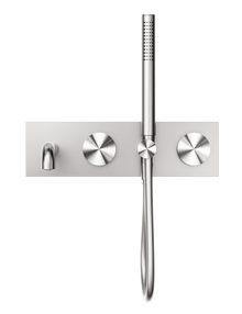 Opal Progressive Shower System With Spout 230mm Brushed Nickel