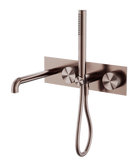 Opal Progressive Shower System With Spout 230mm Brushed Bronze