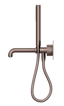 Opal Progressive Shower System With Spout 230mm Brushed Bronze