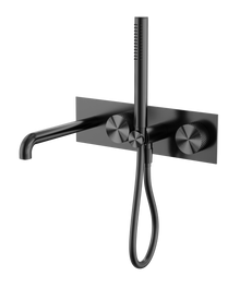 Opal Progressive Shower System With Spout 230mm Graphite