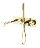 Opal Progressive Shower System With Spout 250mm Brushed Gold
