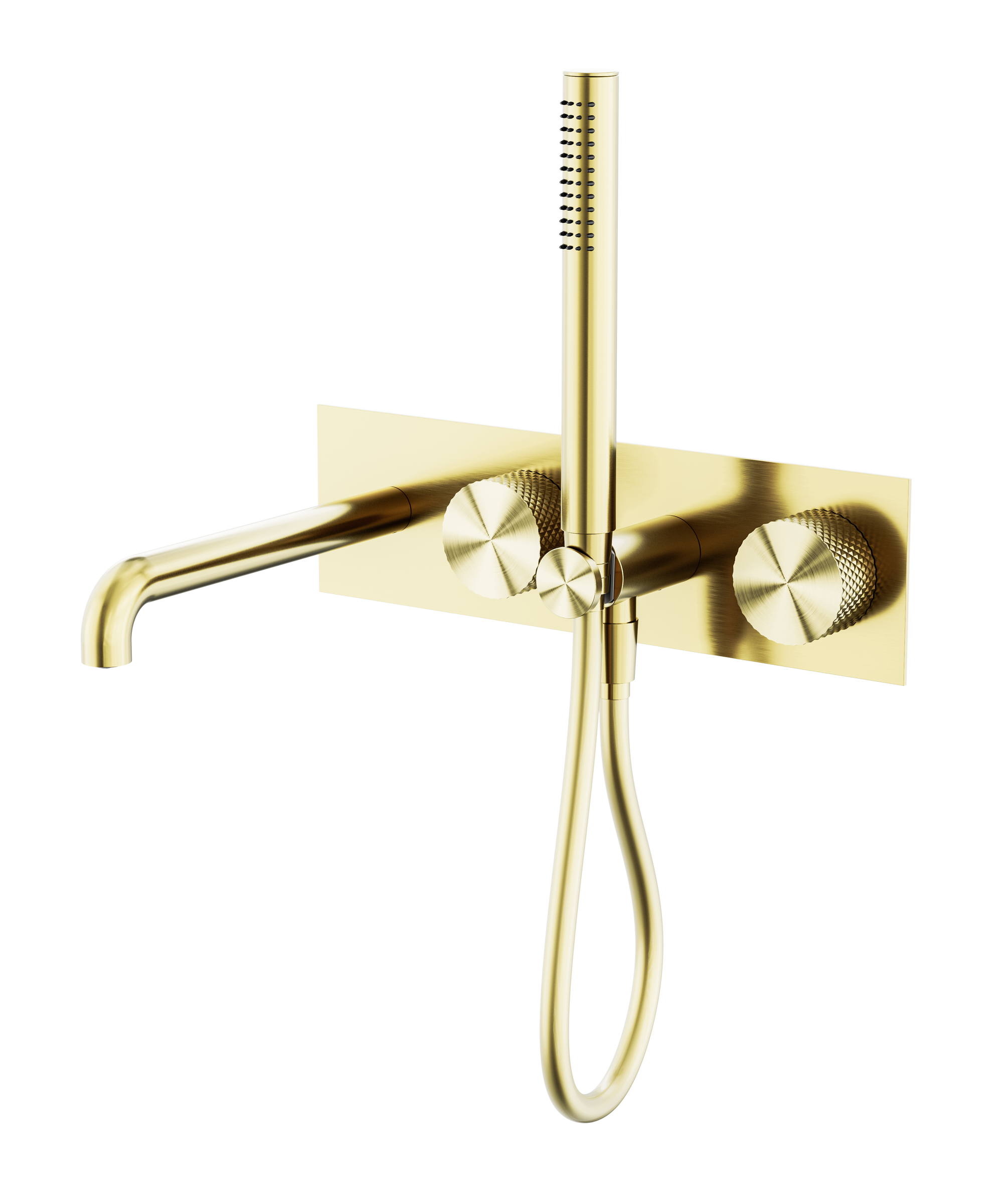Opal Progressive Shower System With Spout 250mm Brushed Gold