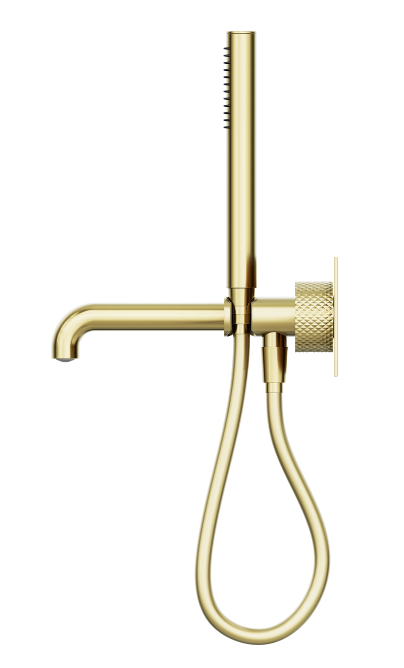 Opal Progressive Shower System With Spout 250mm Brushed Gold