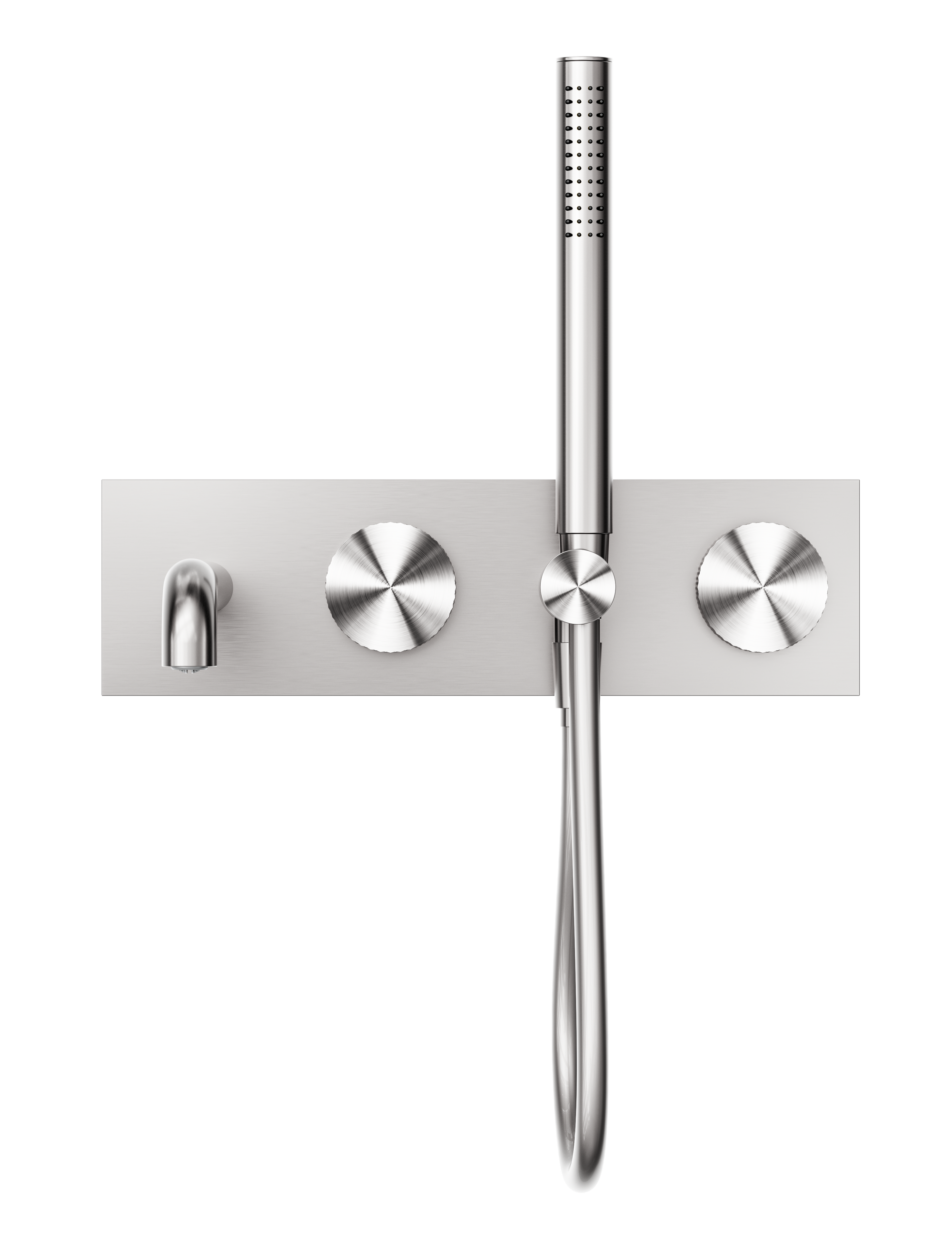 Opal Progressive Shower System With Spout 250mm Brushed Nickel