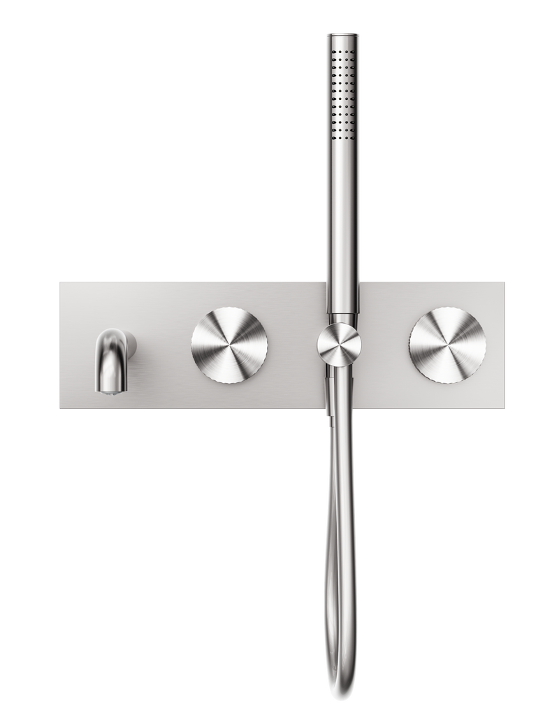 Opal Progressive Shower System With Spout 250mm Brushed Nickel