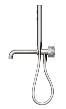 Opal Progressive Shower System With Spout 250mm Brushed Nickel