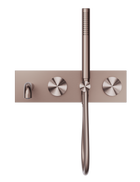 Opal Progressive Shower System With Spout 250mm Brushed Bronze