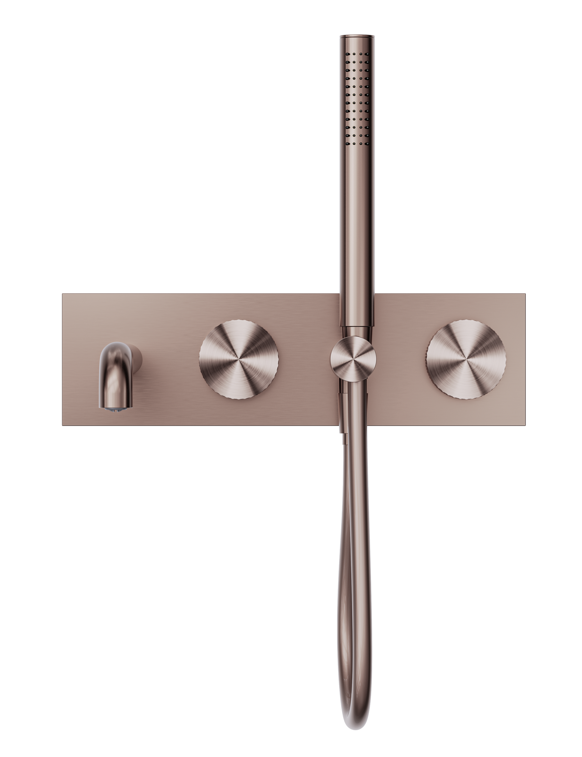 Opal Progressive Shower System With Spout 250mm Brushed Bronze