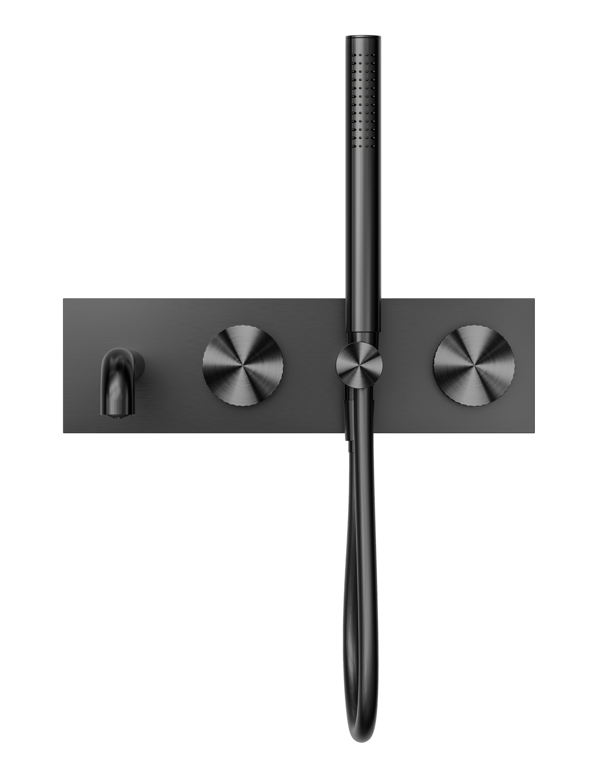 Opal Progressive Shower System With Spout 250mm Graphite