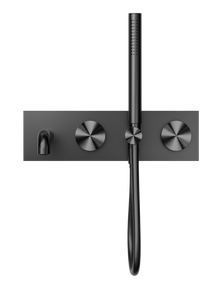 Opal Progressive Shower System With Spout 250mm Graphite