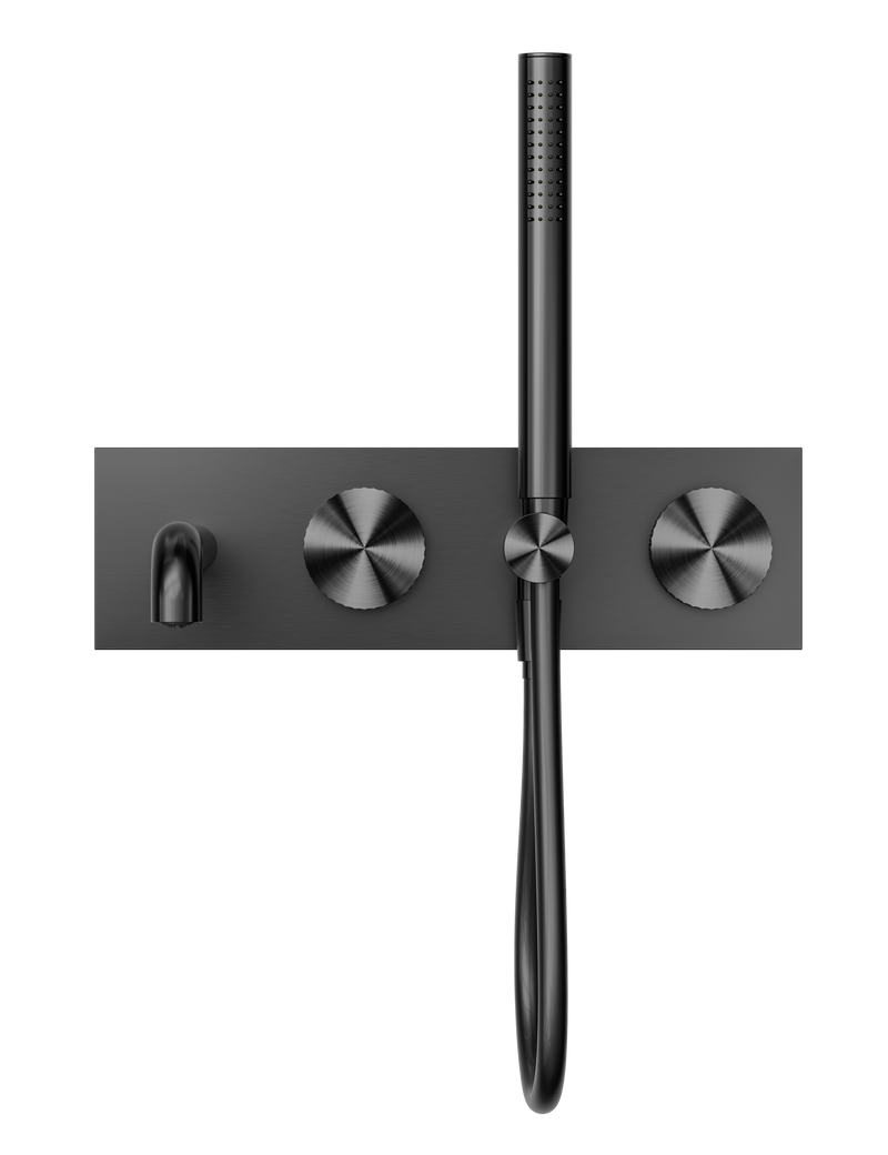 Opal Progressive Shower System With Spout 250mm Graphite