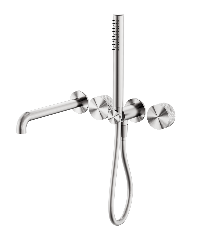 Opal Progressive Shower System Separate Plate With Spout 230mm Brushed Nickel