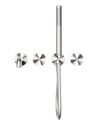 Opal Progressive Shower System Separate Plate With Spout 230mm Brushed Nickel