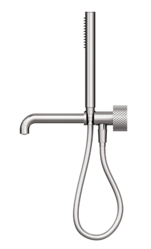Opal Progressive Shower System Separate Plate With Spout 230mm Brushed Nickel