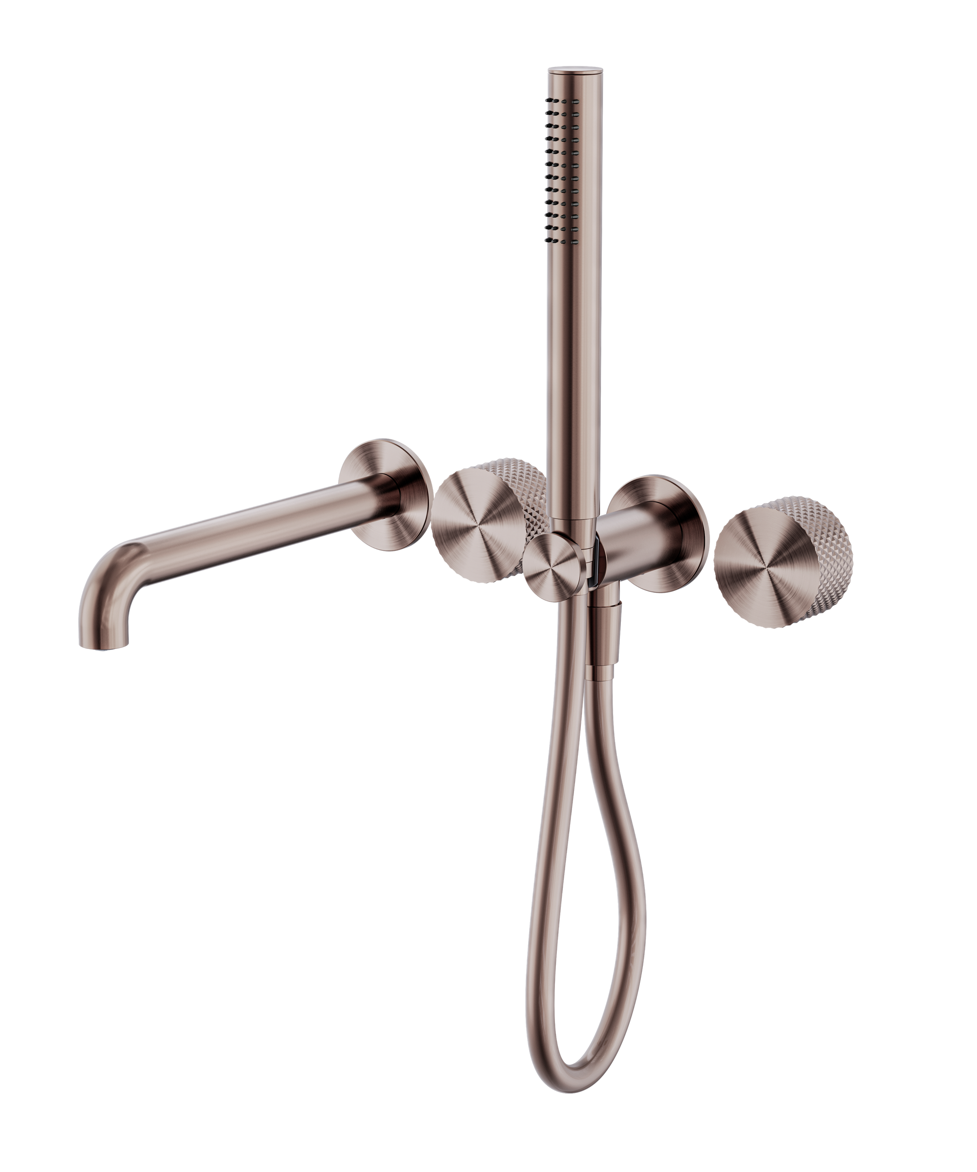 Opal Progressive Shower System Separate Plate With Spout 230mm Brushed Bronze