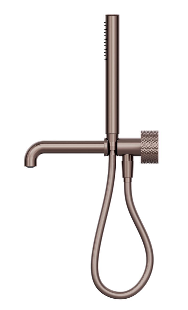 Opal Progressive Shower System Separate Plate With Spout 230mm Brushed Bronze